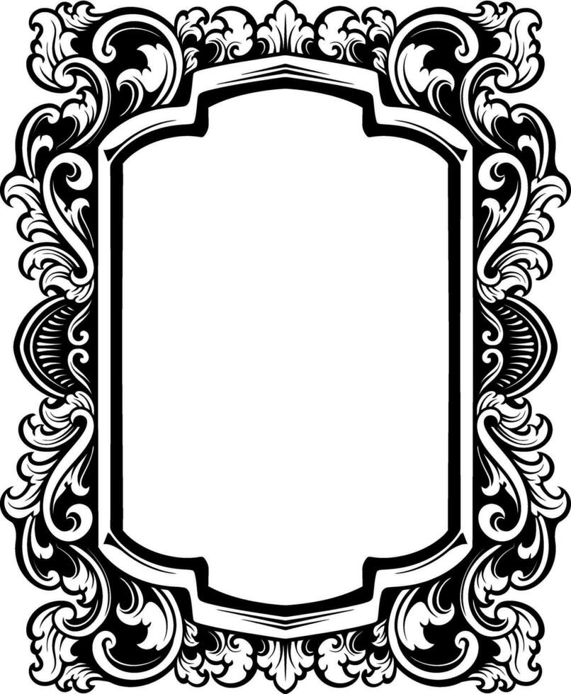 luxe kader ornament bruiloft decoratie vector