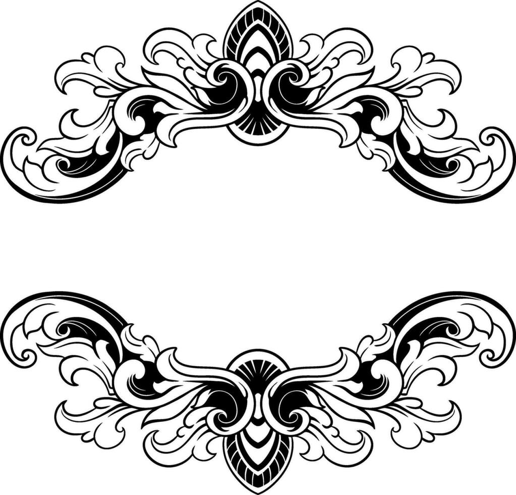 luxe kader ornament bruiloft decoratie vector