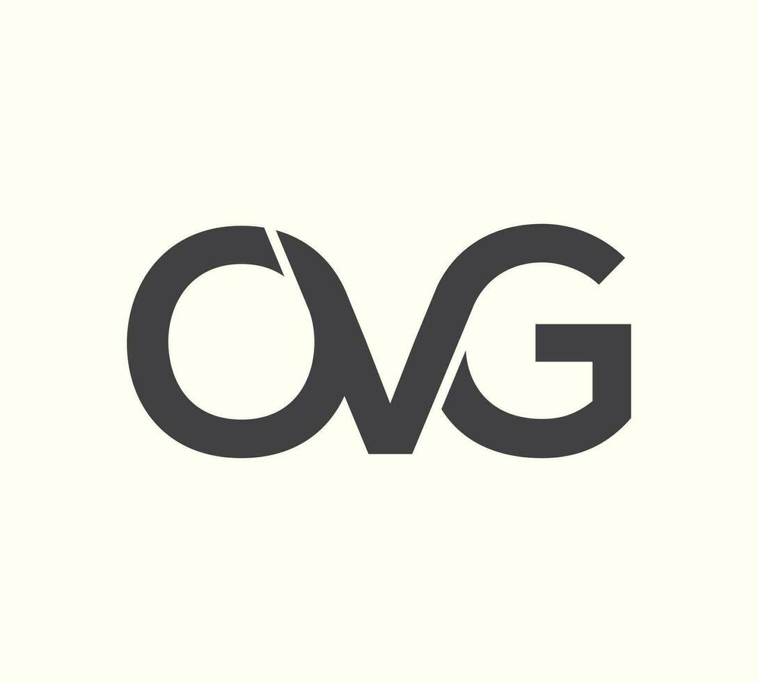 ovg of gemiddeld brief abstract logo vector