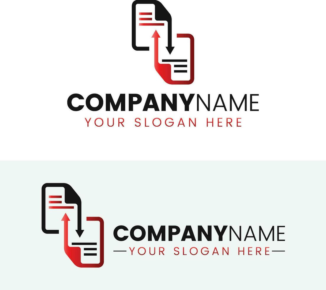 papier document logo ontwerp sjabloon vector