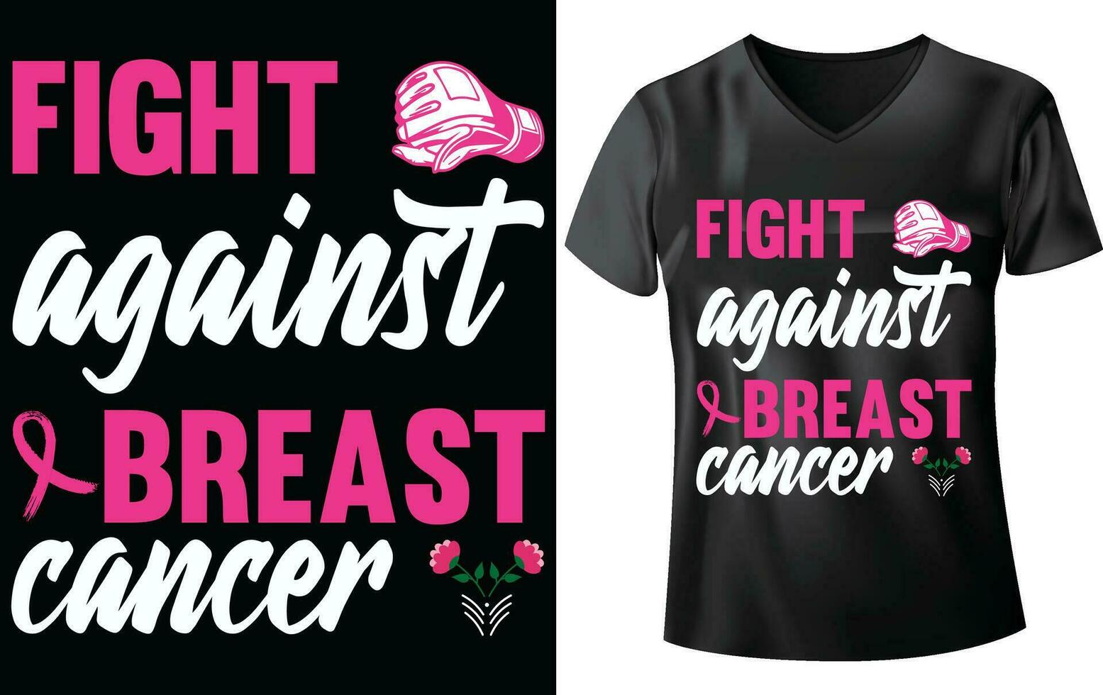 Brest kanker bewustzijn dag t-shirt ontwerp vector