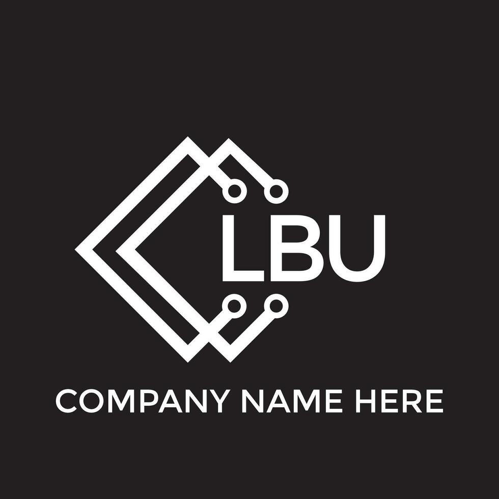 lbu brief logo ontwerp.lbu creatief eerste lbu brief logo ontwerp. lbu creatief initialen brief logo concept. vector