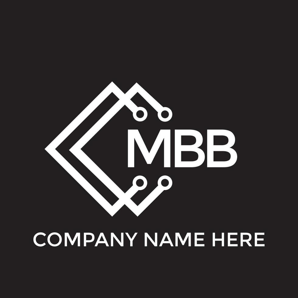 mbb brief logo ontwerp.mbb creatief eerste mbb brief logo ontwerp. mbb creatief initialen brief logo concept. vector