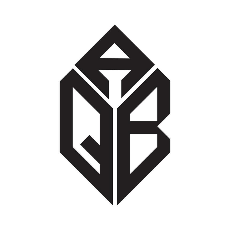 aqb brief logo ontwerp.aqb creatief eerste aqb brief logo ontwerp. aqb creatief initialen brief logo concept. vector