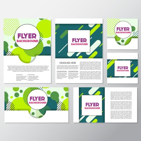 frisse mode achtergrond flyer stijl achtergrond ontwerpsjabloon vector