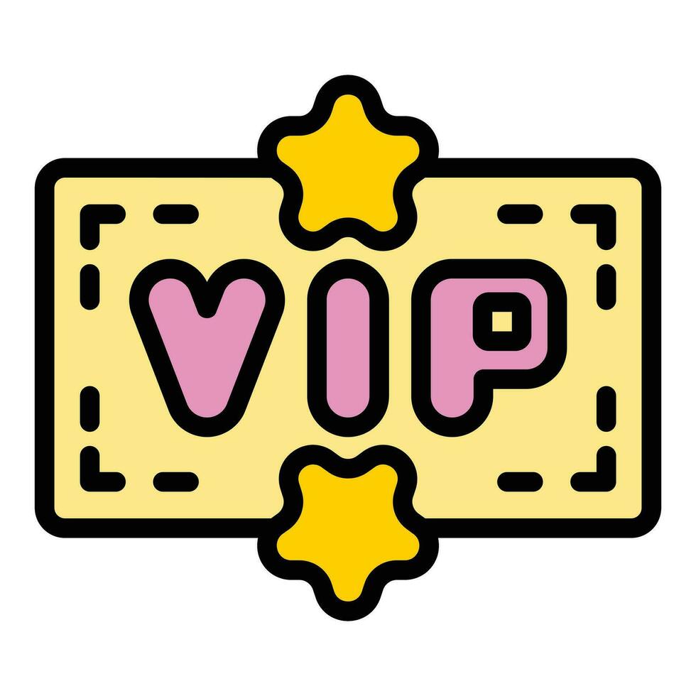 vip kaart icoon vector vlak