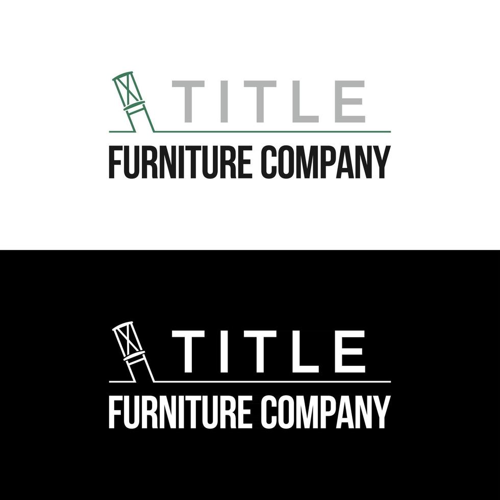logo voor een meubelbedrijf vector