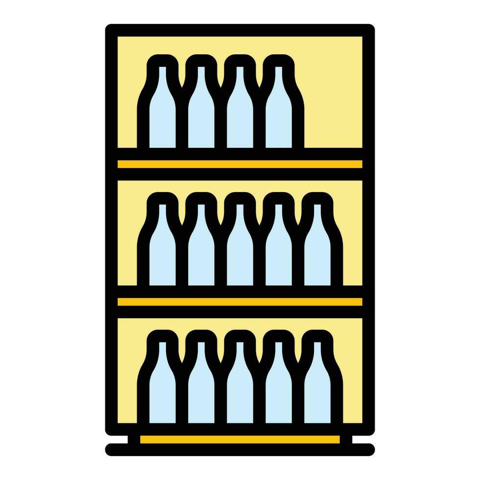 alcohol wijn kabinet icoon vector vlak