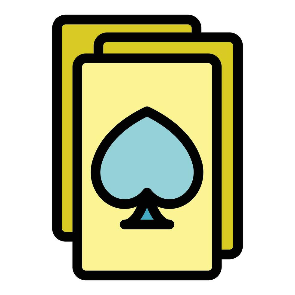 Speel kaarten icoon vector vlak