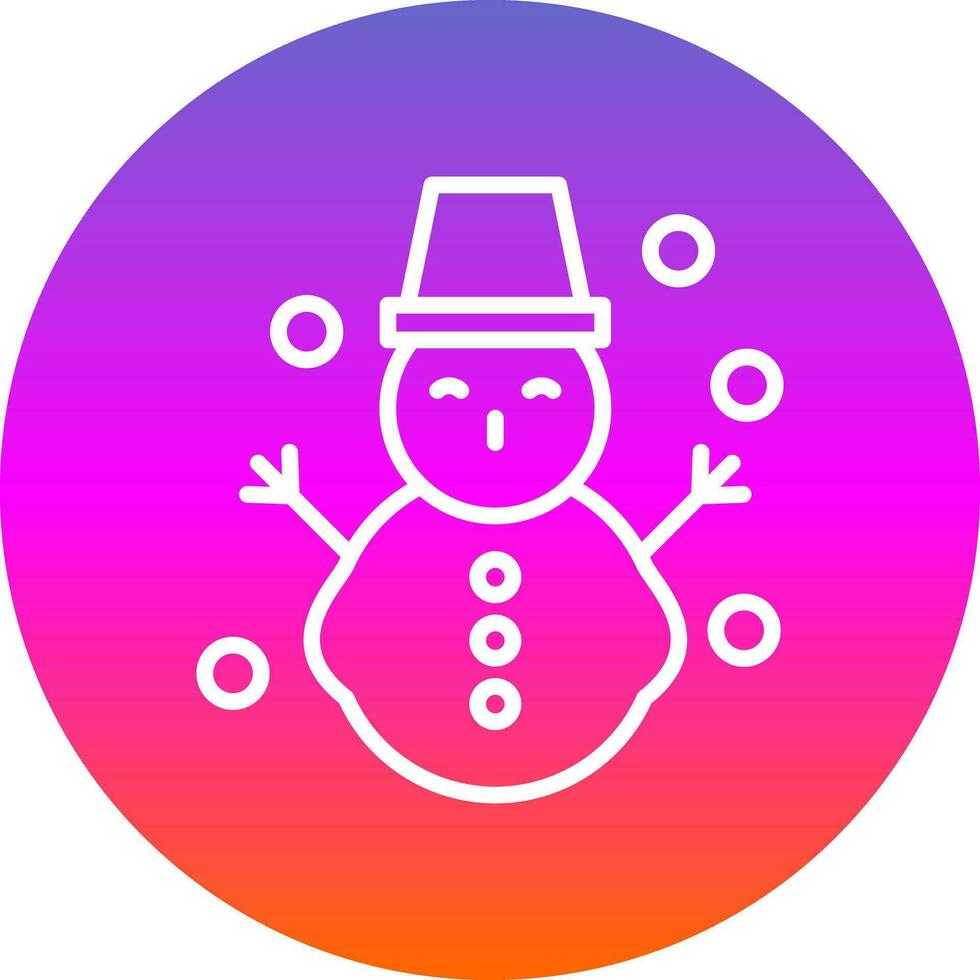 sneeuwman vector icoon ontwerp