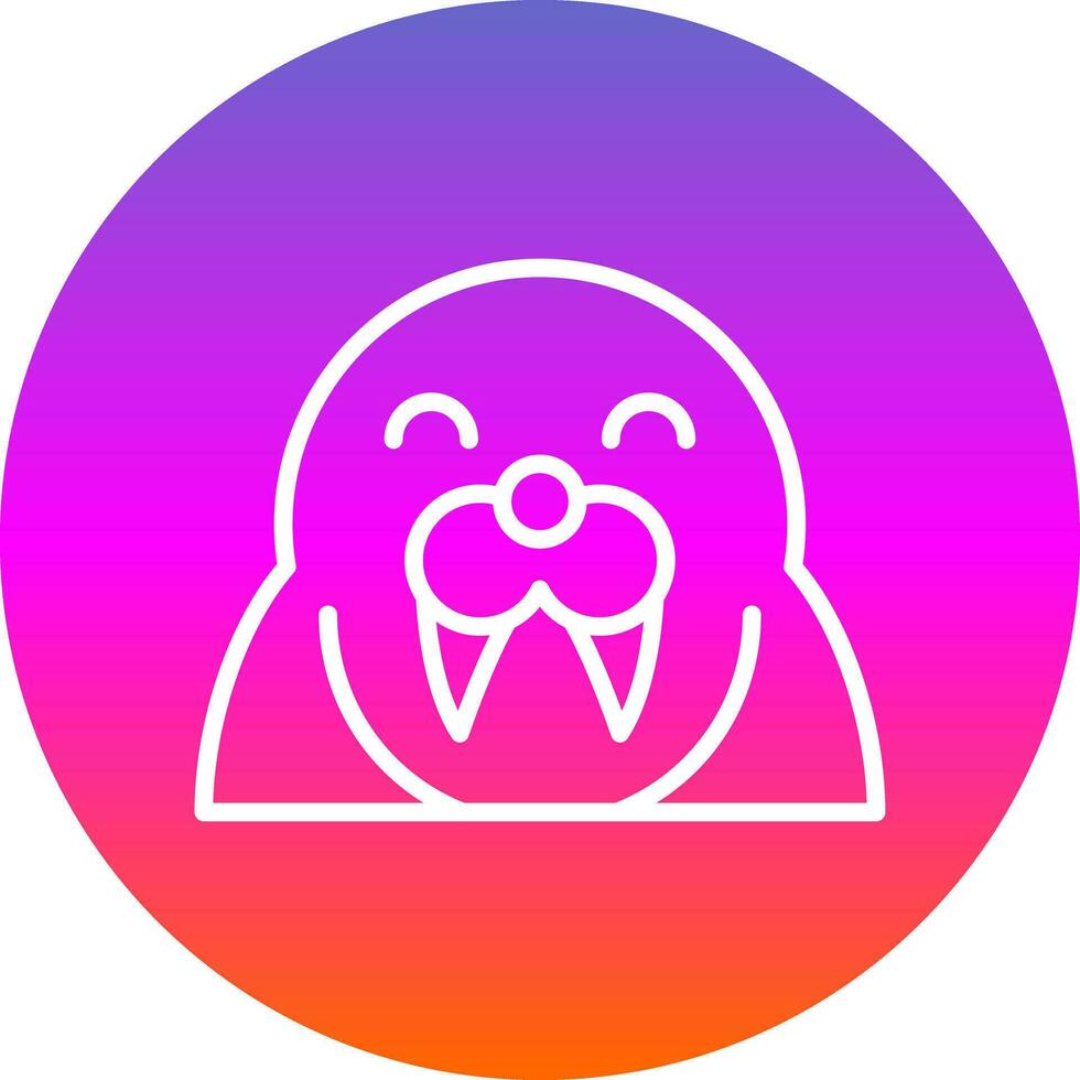 walrus vector icoon ontwerp