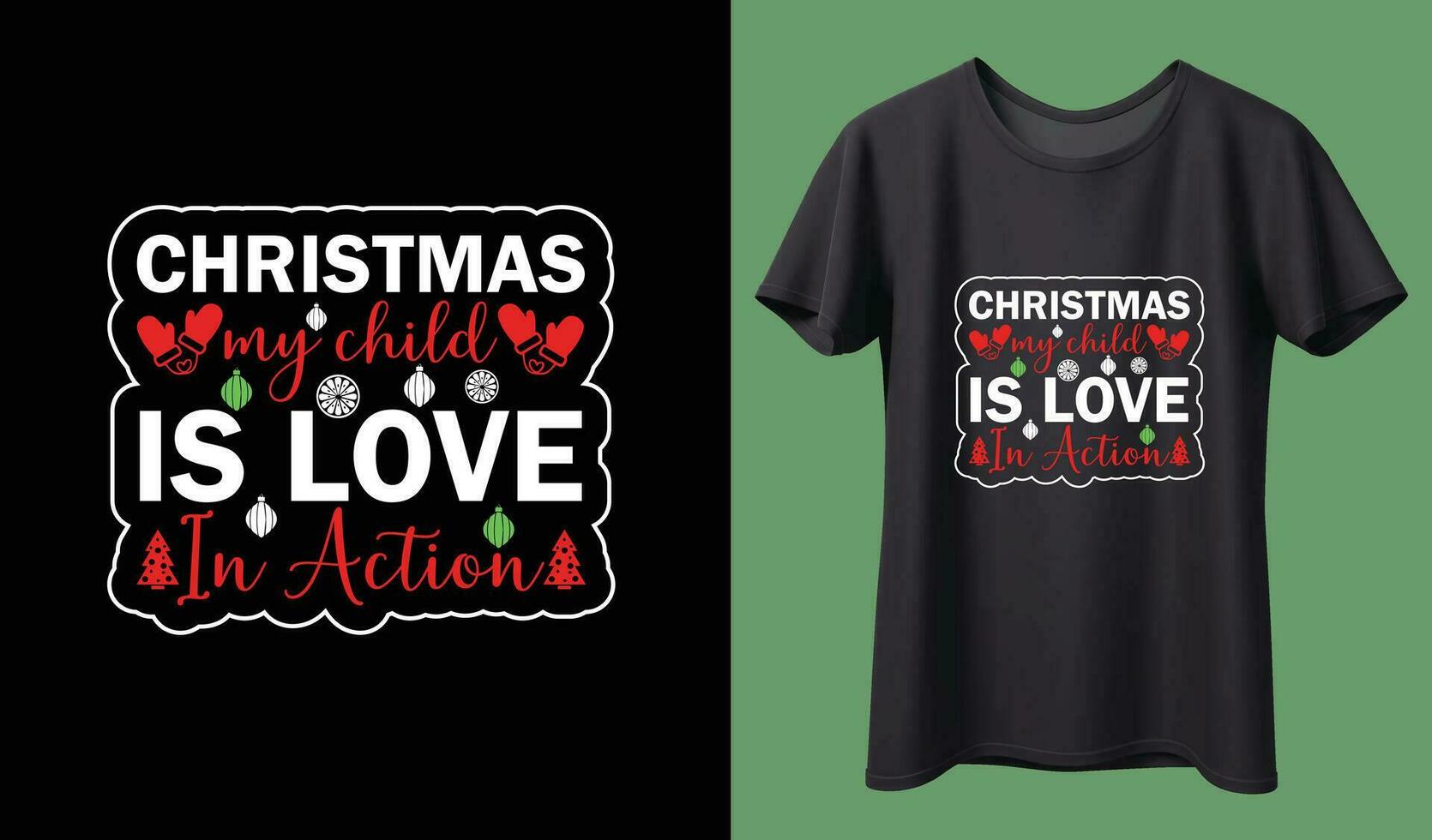 kerst t-shirt ontwerp vector