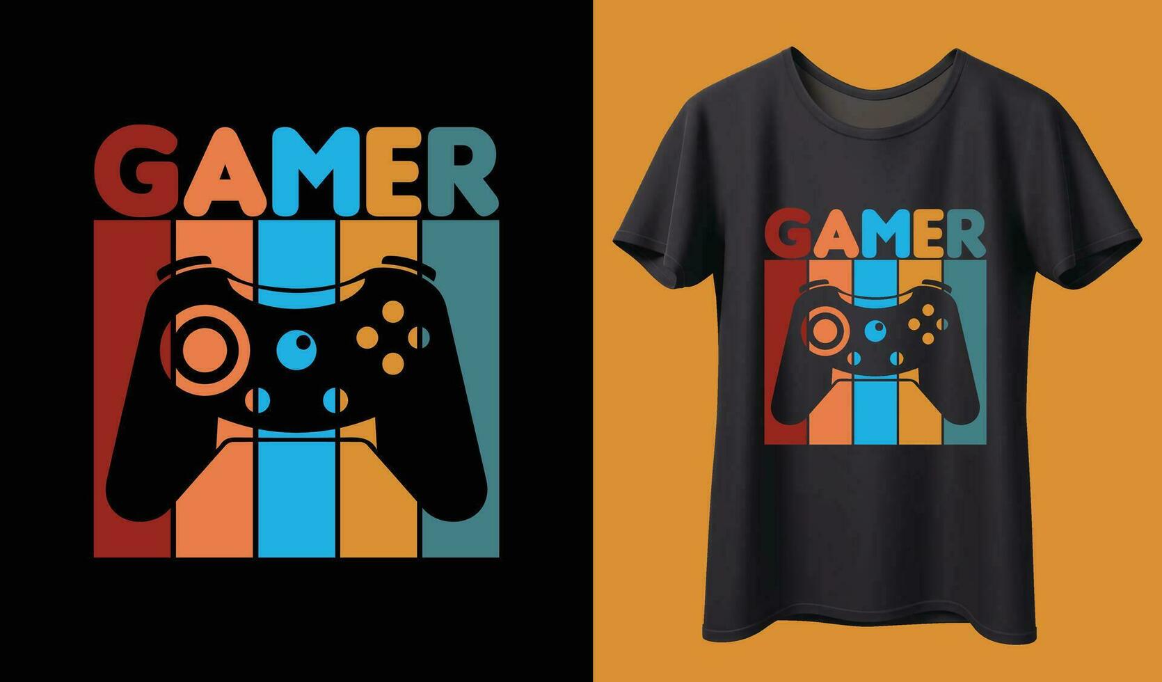 gaming t-shirt ontwerp vector