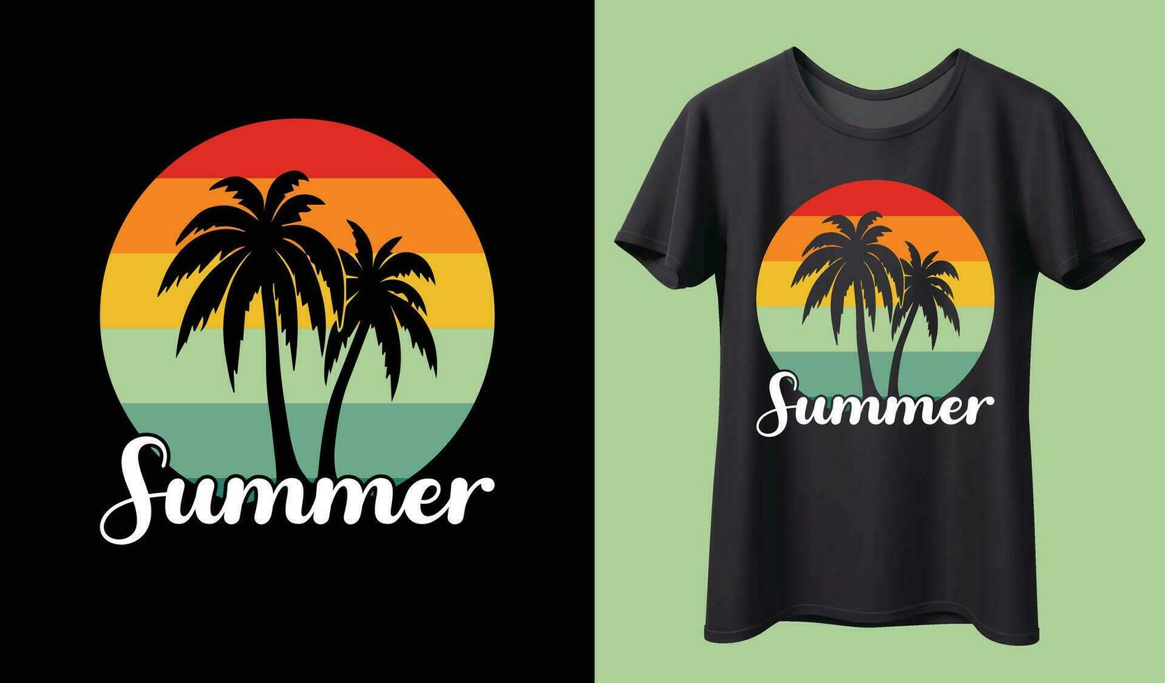 retro wijnoogst Californië zonsondergang badges Aan zwart achtergrond grafiek voor t-shirts en andere afdrukken productie. vector illustratie voor ontwerp. Jaren 70-stijl concept