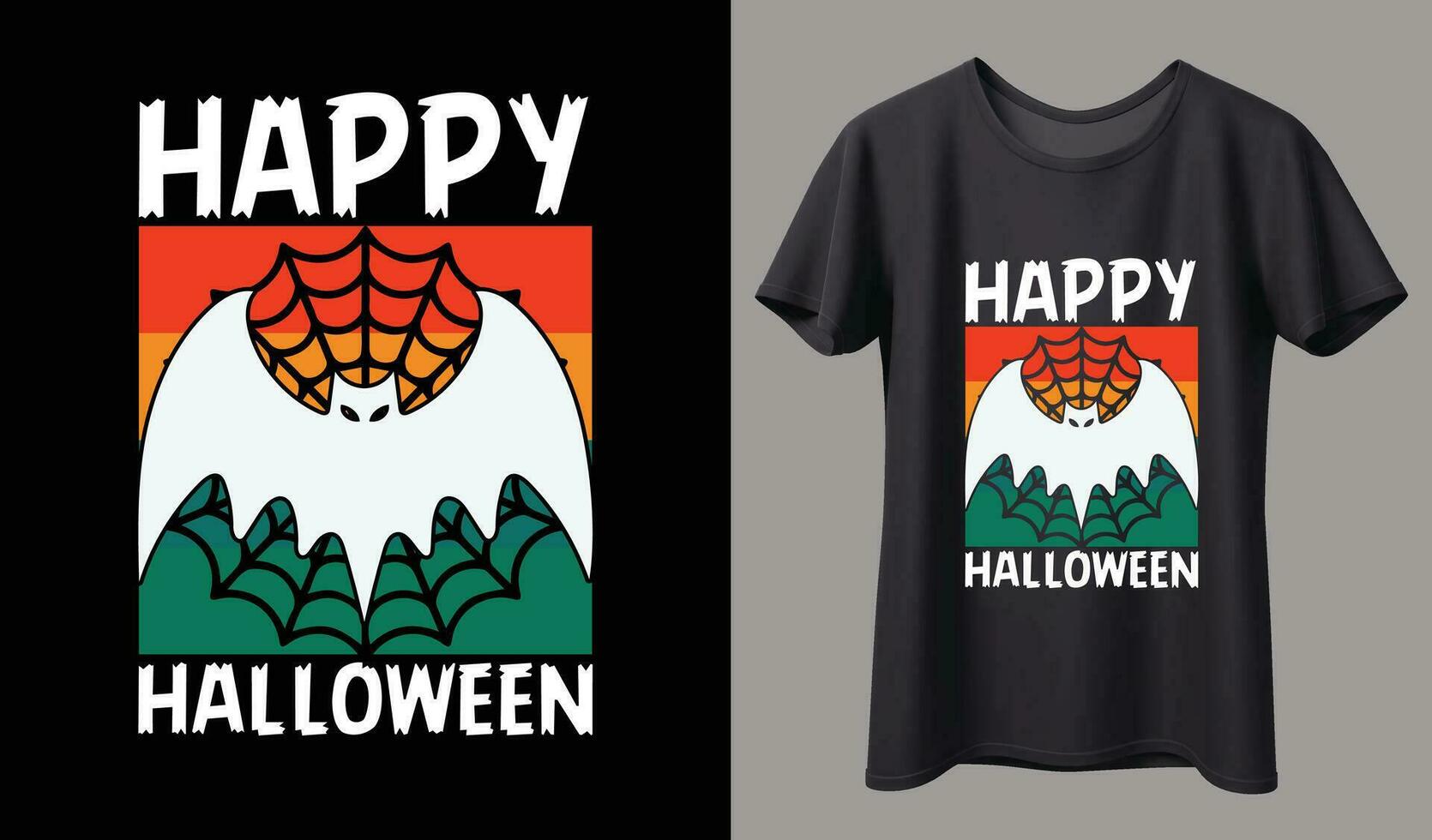 gelukkig halloween. halloween t-shirt ontwerp sjabloon. gelukkig halloween t-shirt ontwerp sjabloon gemakkelijk naar afdrukken voor alle doeleinden voor Mens, Dames, en kinderen vector