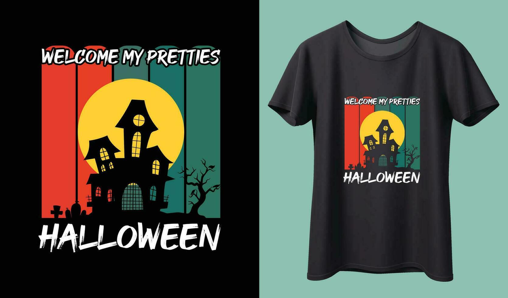 gelukkig halloween. halloween t-shirt ontwerp sjabloon. gelukkig halloween t-shirt ontwerp sjabloon gemakkelijk naar afdrukken voor alle doeleinden voor Mens, Dames, en kinderen vector