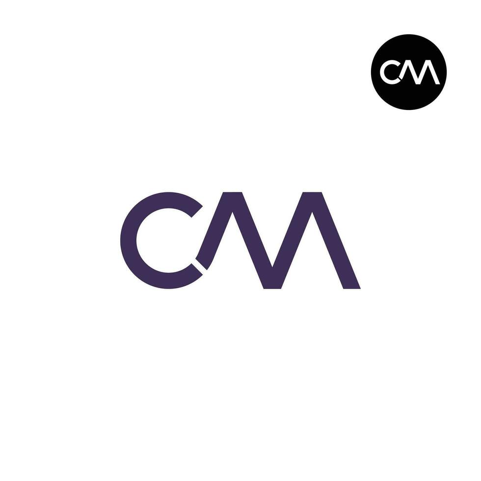 brief caa monogram logo ontwerp vector