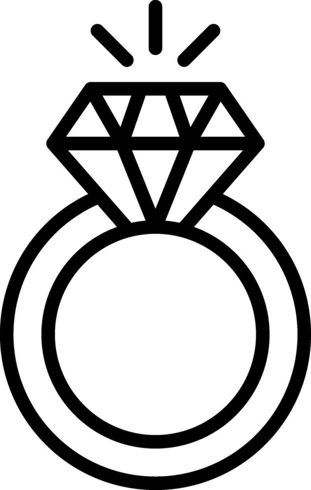 diamant ring vector icoon ontwerp