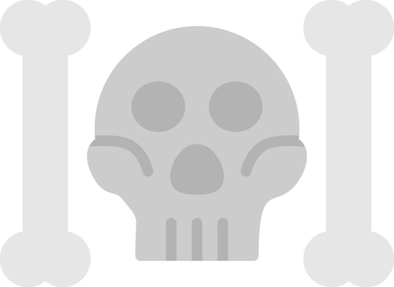 schedel en botten vector icoon ontwerp