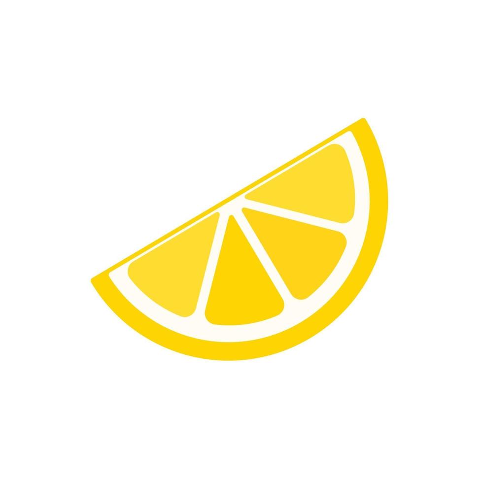 zure gele citroenen. citroenen met een hoog vitamine C-gehalte worden in plakjes gesneden voor zomerlimonade. vector