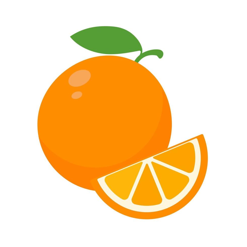 oranje fruitvector. vector