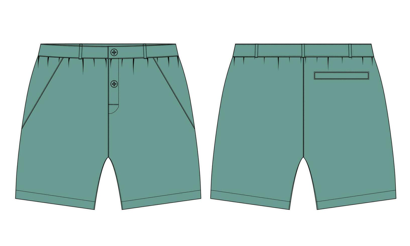 shorts hijgen vector illustratie sjabloon voor Mannen en jongens