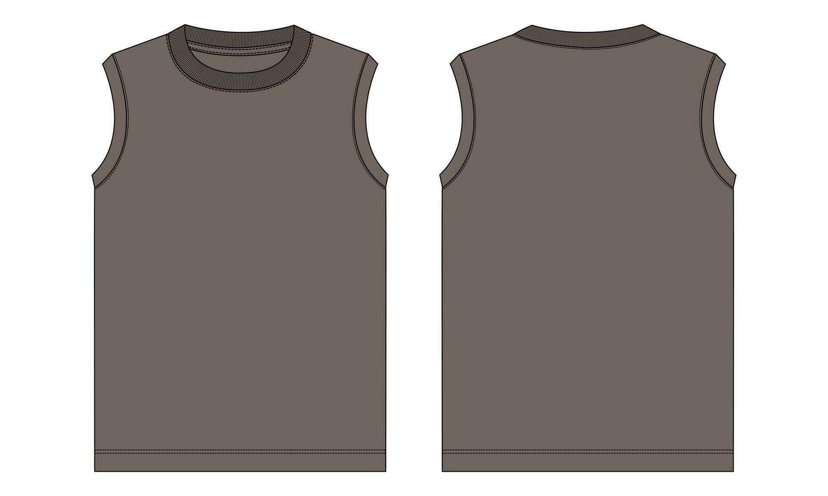 tank tops vector illustratie sjabloon voor Mannen en jongens