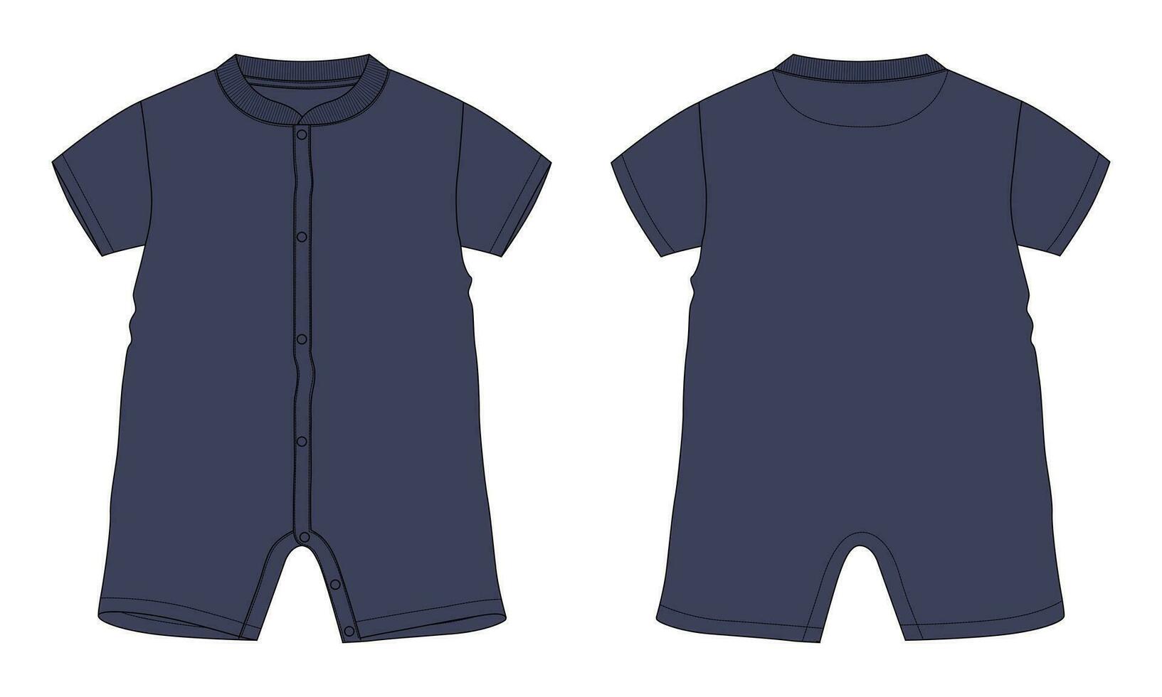 allemaal in een romper jumpsuit vector illustratie sjabloon voor kinderen