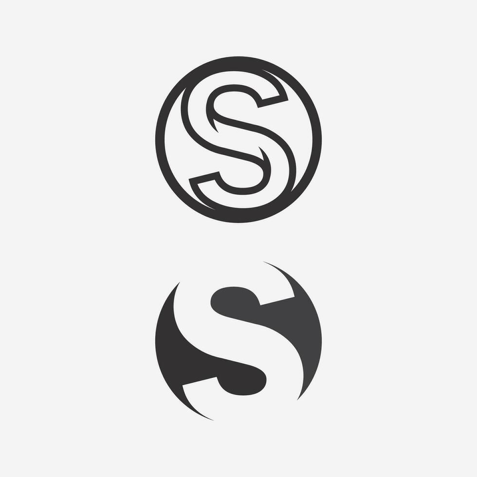 s logo en bedrijf zakelijke s brief vector