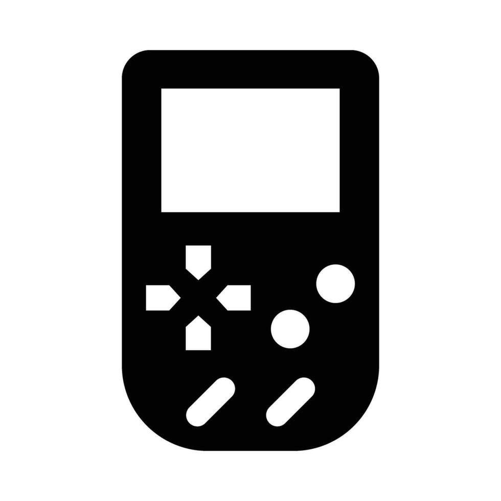 game Boy vector glyph icoon voor persoonlijk en reclame gebruiken.