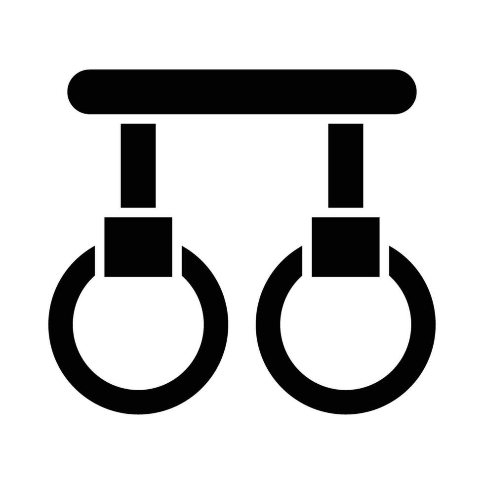 gymnastiek- ringen vector glyph icoon voor persoonlijk en reclame gebruiken.