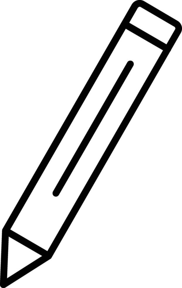 potlood lijn icoon vector