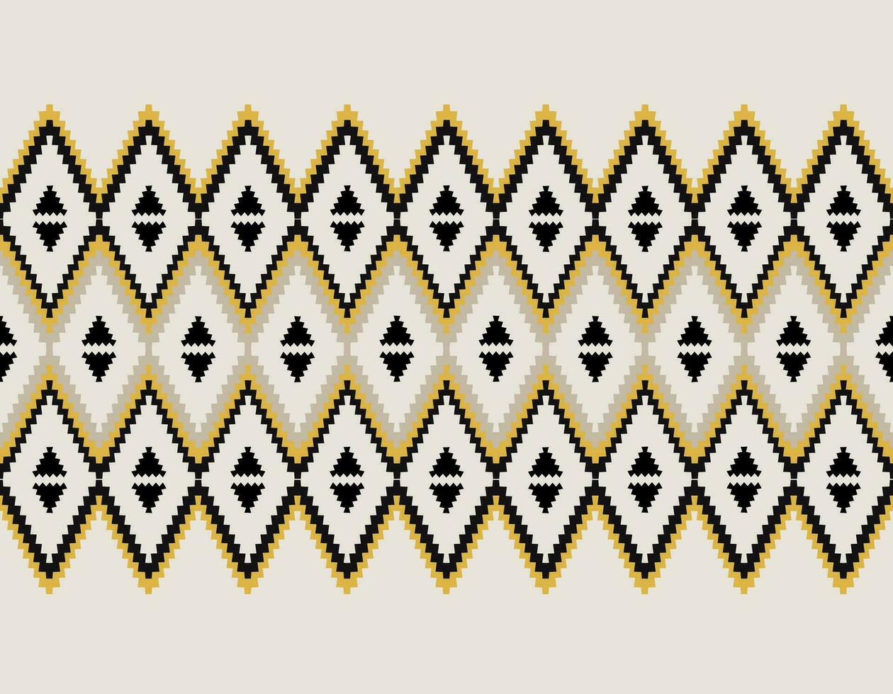 etnisch ikat handwerk patroon abstract vector. vector