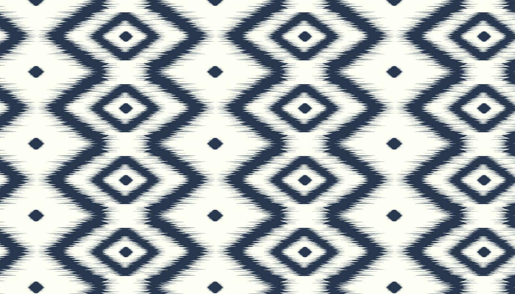 etnisch ikat handwerk patroon abstract vector. vector