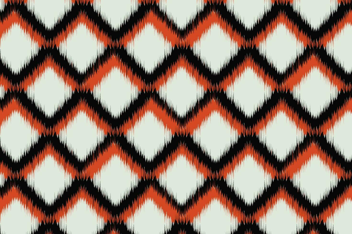 etnisch ikat handwerk patroon abstract vector. vector