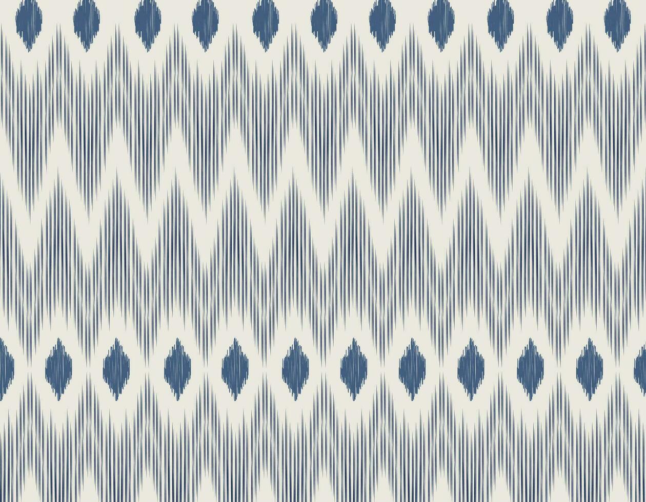 etnisch ikat handwerk patroon abstract vector. vector