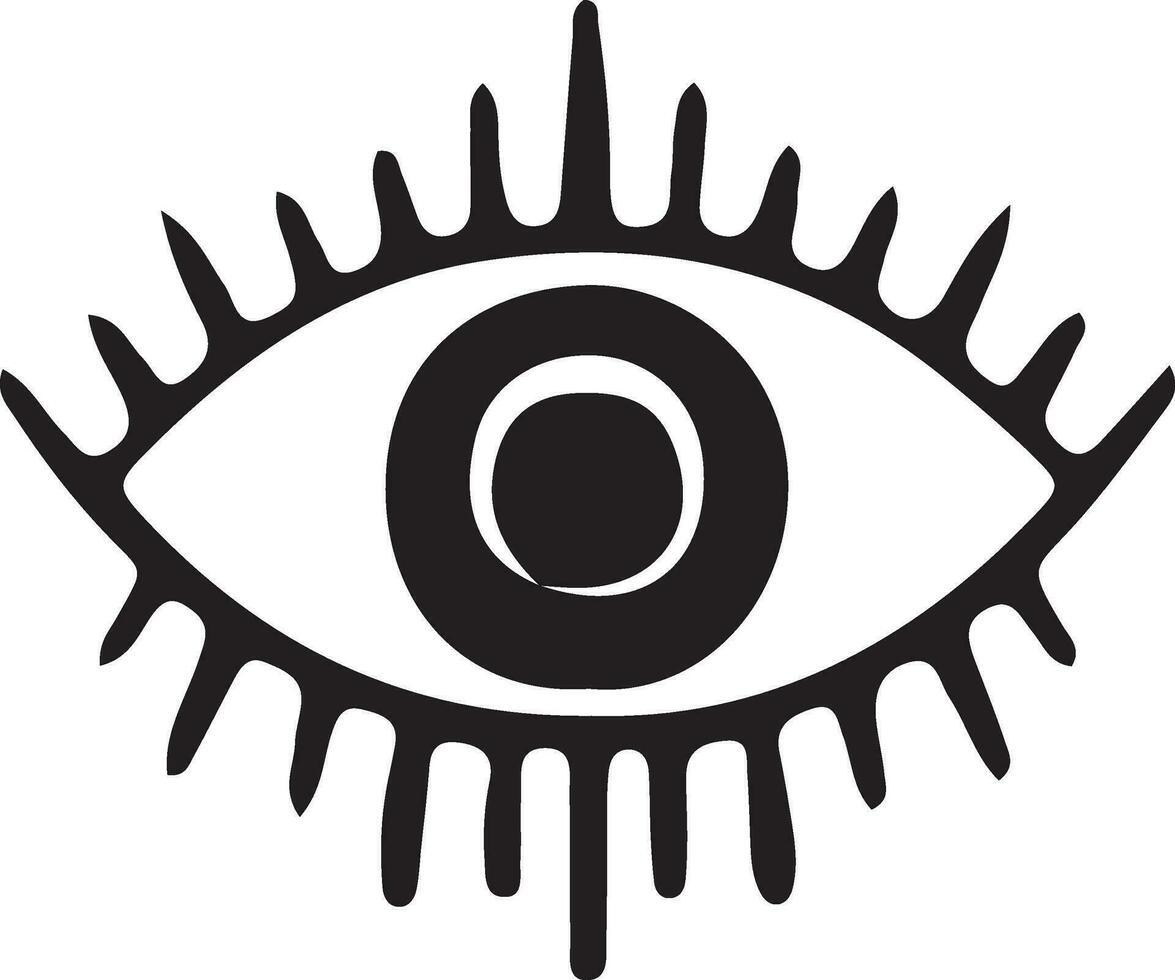 vector reeks van occult teken derde oog. mysticus symbool voor Boheems ontwerp. vector illustratie Aan etnisch stijl. boeddhistisch oog. allemaal zien oog, vrijmetselaar symbool in driehoek met licht straal, tatoeëren ontwerp