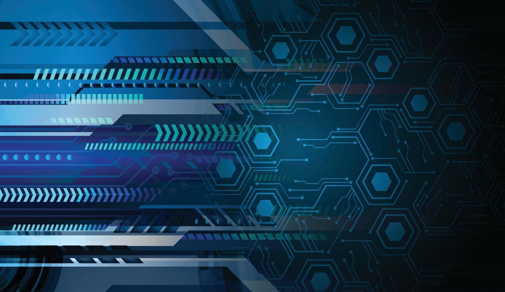 cyber circuit toekomstige technologie concept achtergrond vector