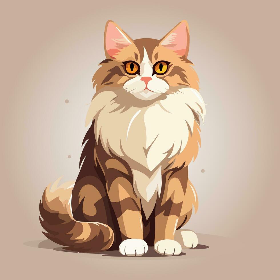 Siberisch kat vector illustratie