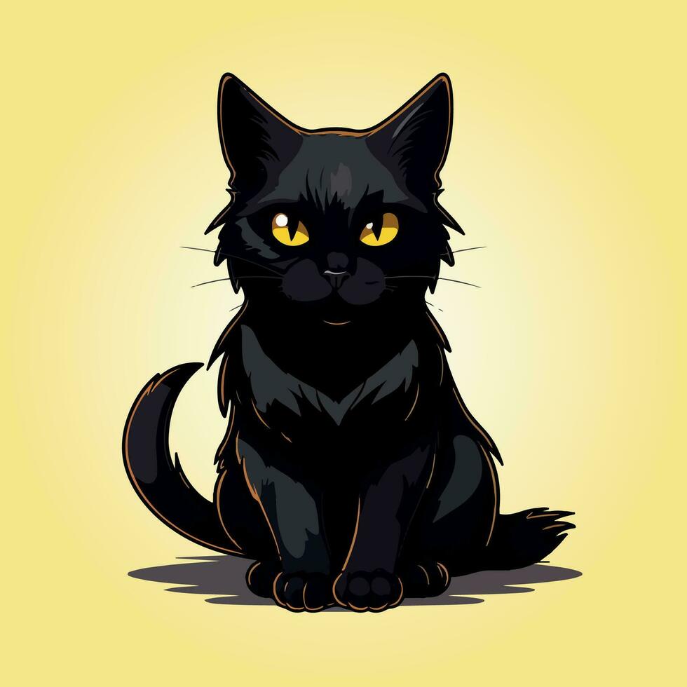 kawaii schattig kat tekenfilm tekens vector geïsoleerd illustratie