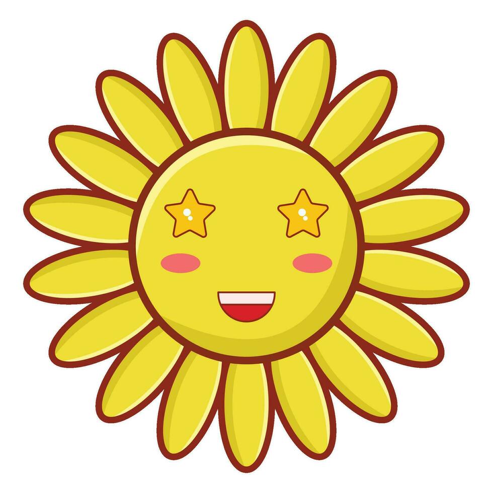 zon tekenfilm vector