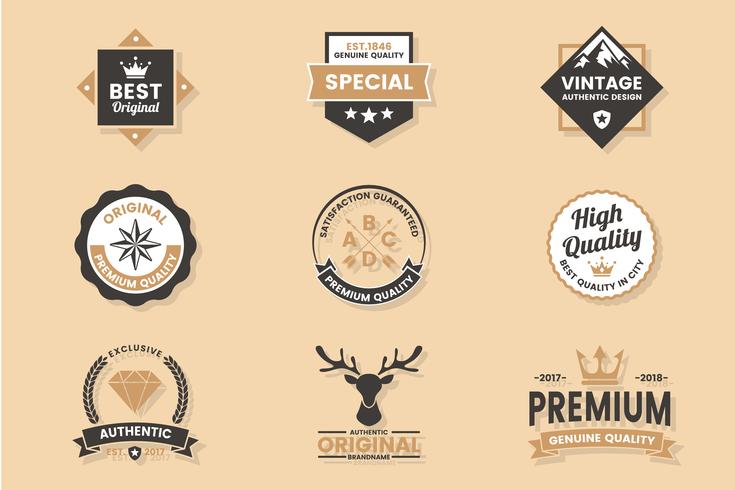 Vintage Retro Vector Logo voor banner