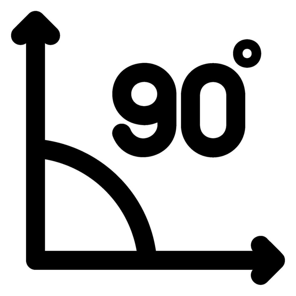 Rechtsaf hoek glyph icoon vector