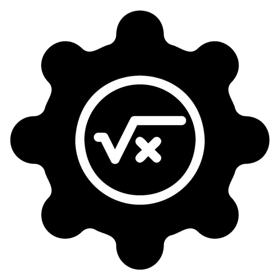 versnelling glyph-pictogram vector