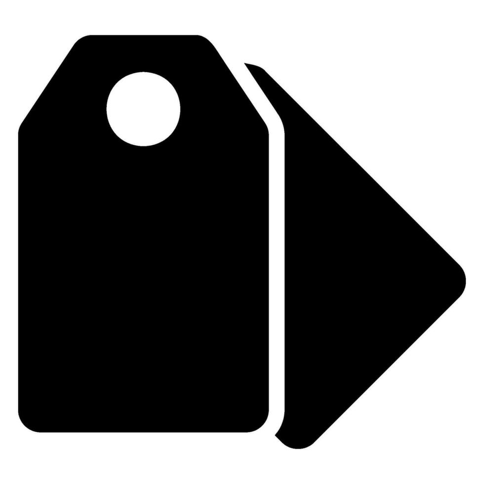 prijskaartje glyph-pictogram vector