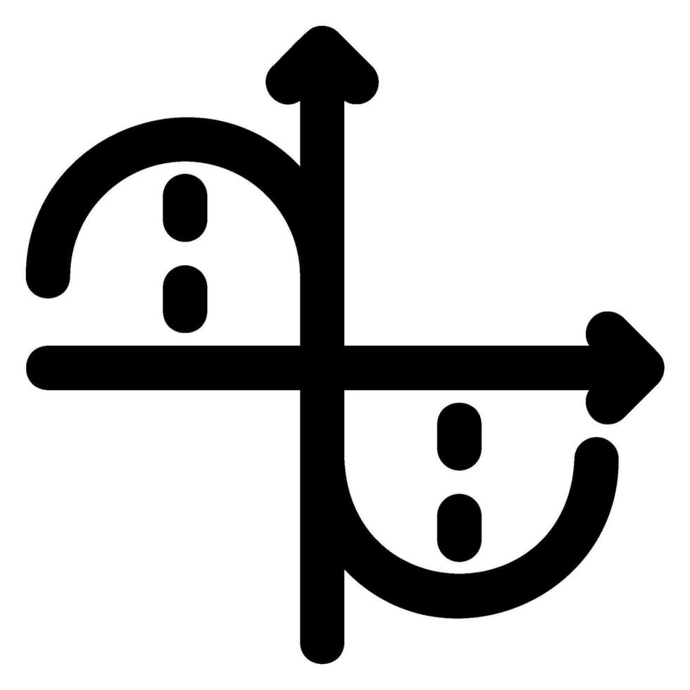 sinus glyph icoon vector