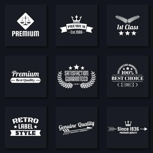 Vintage Retro Vector Logo voor banner