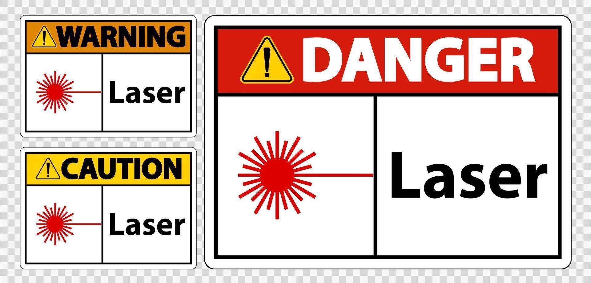 laser symbool teken symbool teken isoleren op transparante achtergrond, vectorillustratie vector