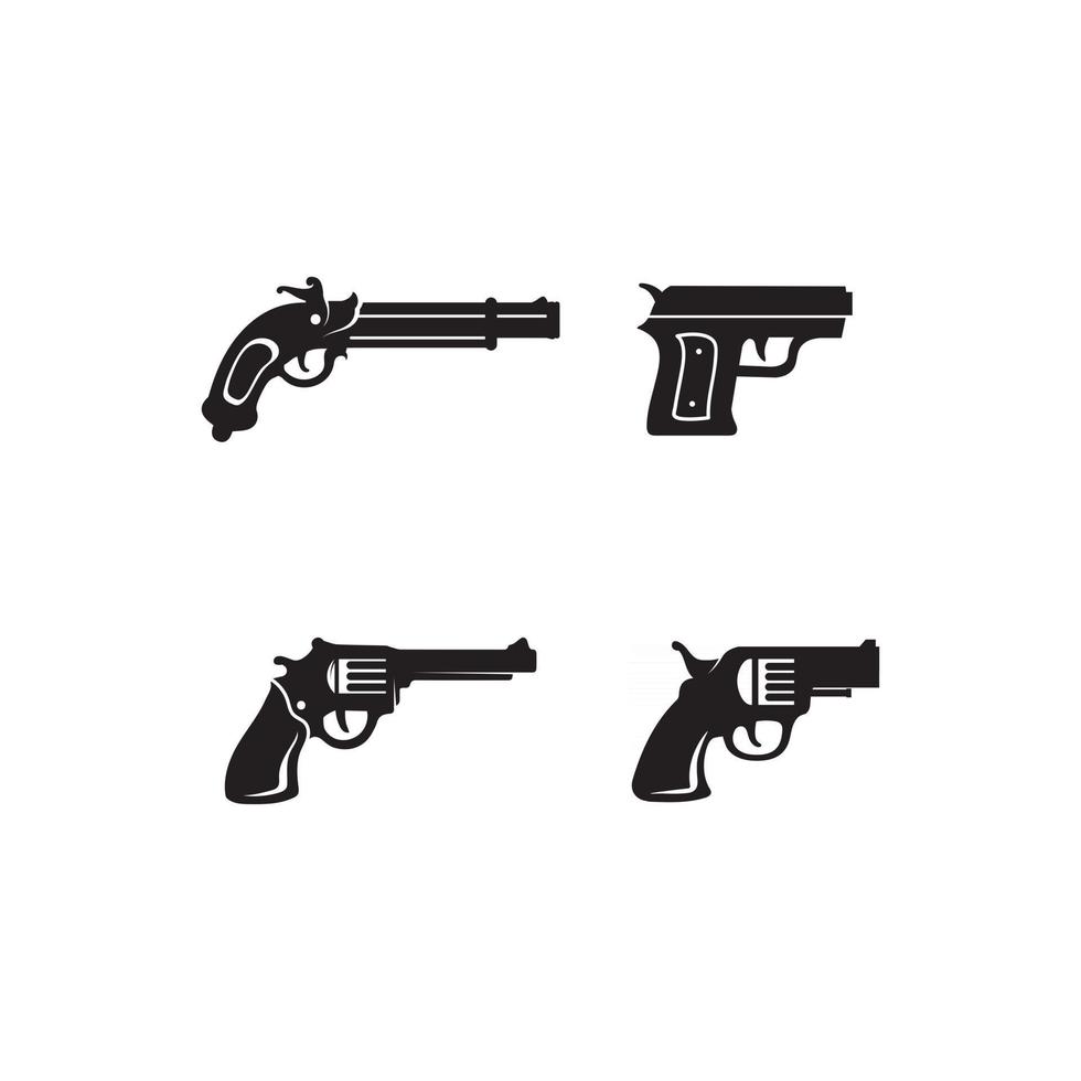 pistool logo en leger soldaat sniper shot vector ontwerp illustratie militair schot revolver