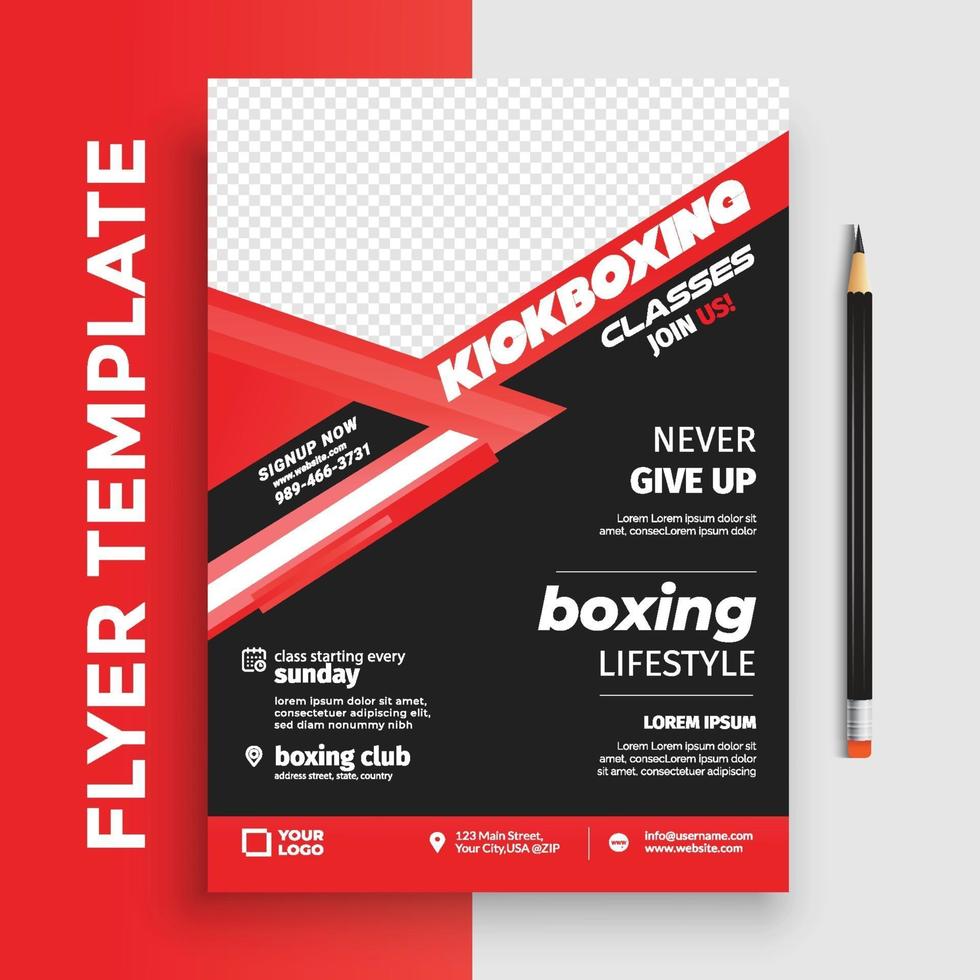 gratis gym fitness poster flyer pamflet brochure cover ontwerp lay-out ruimte voor foto-achtergrond, vector illustratie sjabloon in a4-formaat